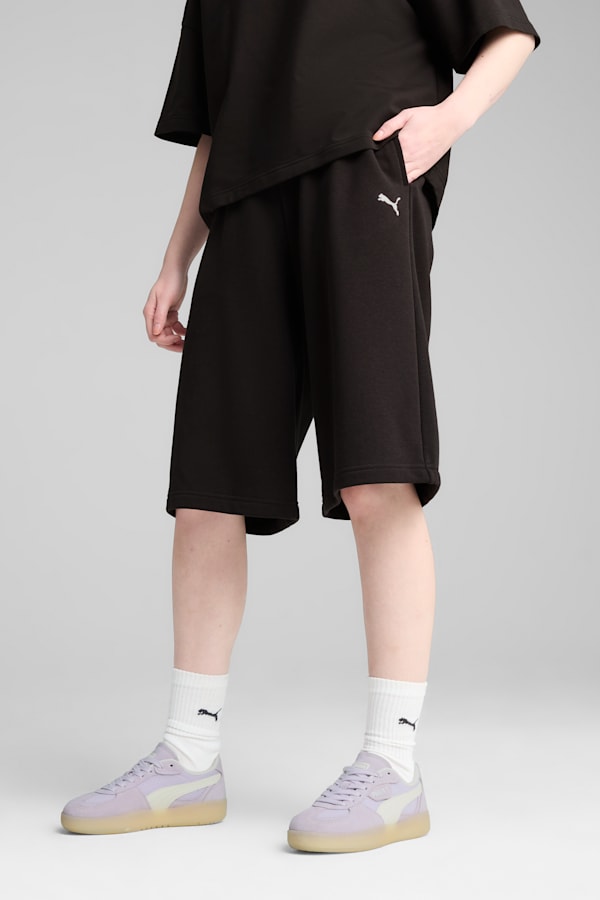 WARDROBE Essentials Relaxed 14" Jorts Women, PUMA Black, extralarge